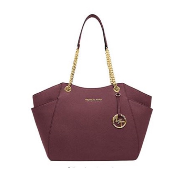 Michael Kors Handbags - EUC Michael Kors Women's Jet Set Travel Saffiano Leather Chain Shoulder Tote Bag